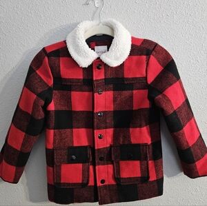 Cat & Jack Buffalo Plaid Jacket Boys S (6/7)